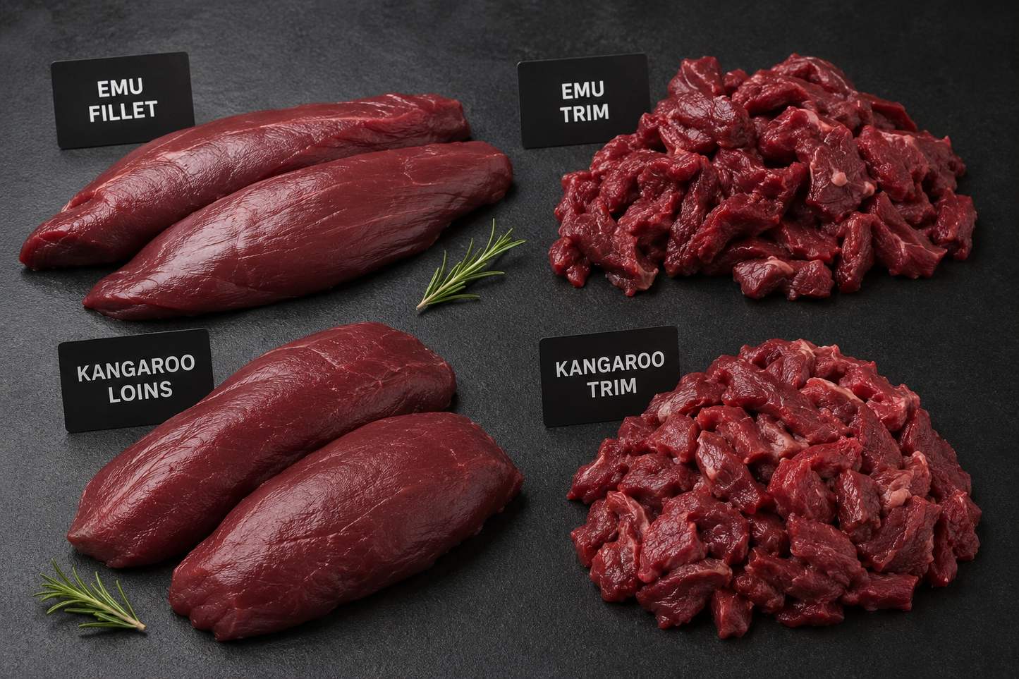 Kangaroo and Emu cuts