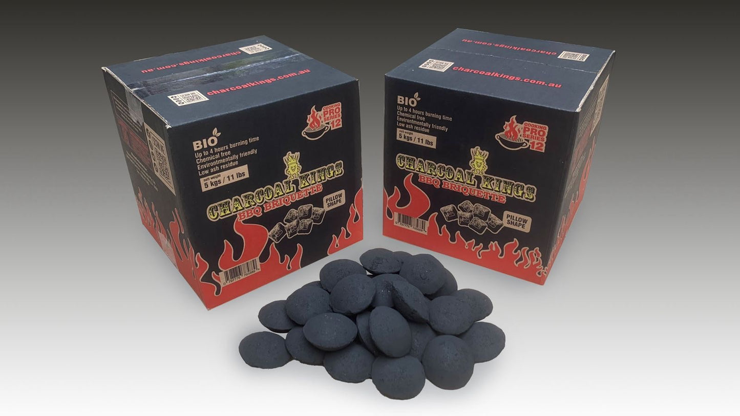 Charcoal kings Premium 5kg pillow Briquettes Box